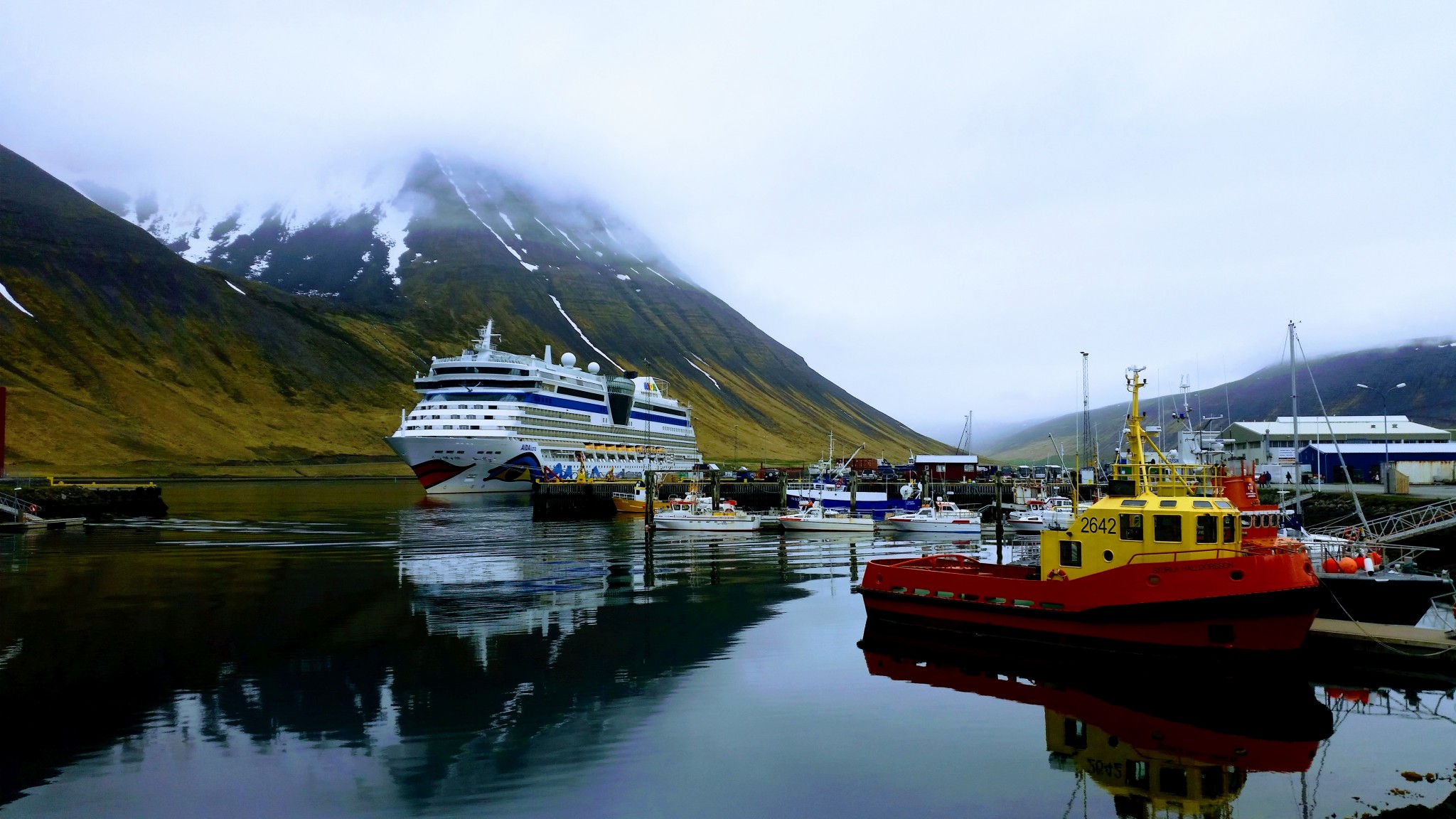 Cruise Ship at Isafjordur Port