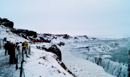 Gullfos in Winter