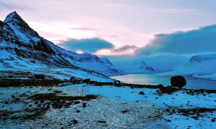 January View of Álftafjörður Fjord