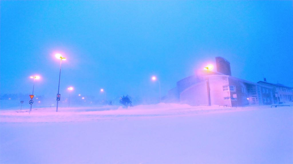 Winter in Ísafjörður Town