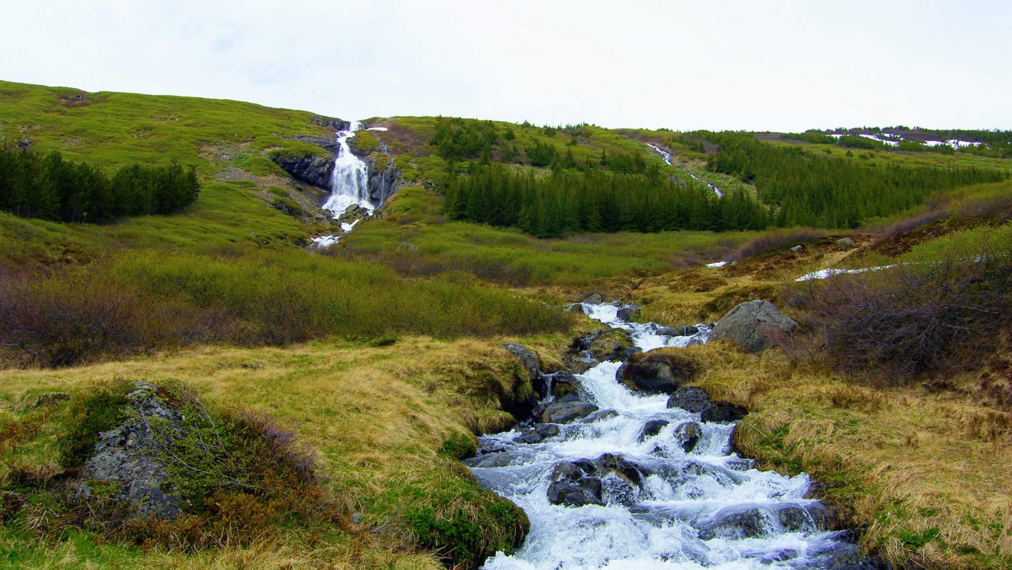 Waterfall Tungudalsfoss Isafjordur - Westfjords