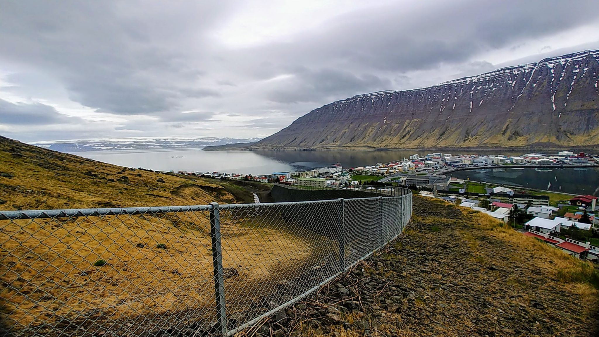 View From Barrier In Isafjordur Town