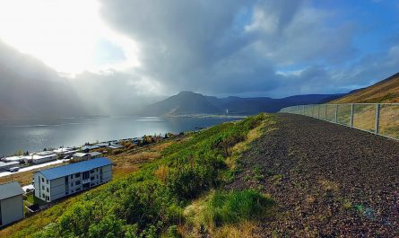 View From Barrier In Isafjordur Town