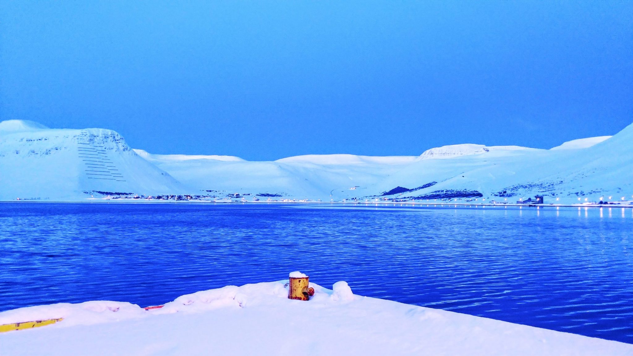 Winter Morning at Isafjordur Harbour