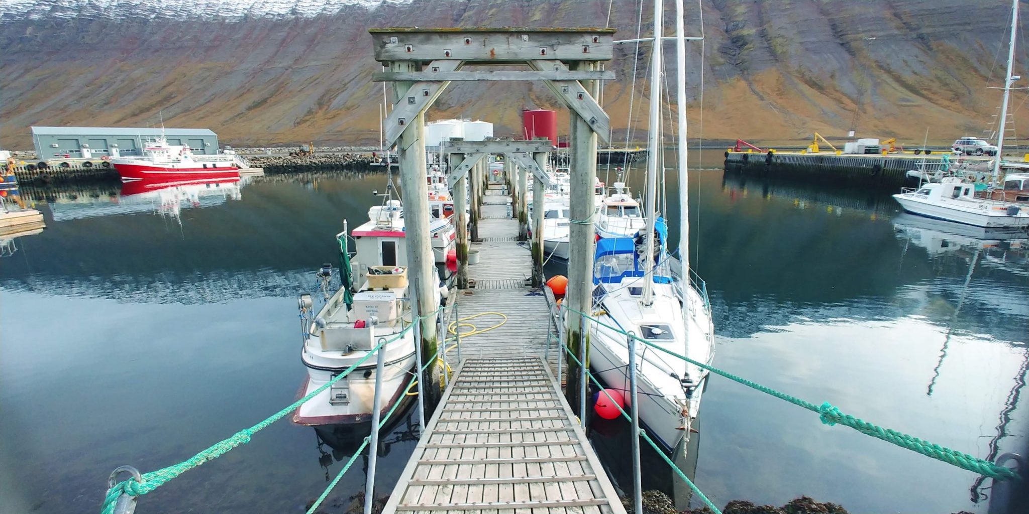 Small Boats At Isafjordur Harbour