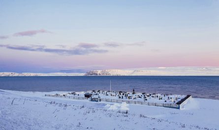 View Over Isafjordur Bay and Hnifsdalur Cemetery