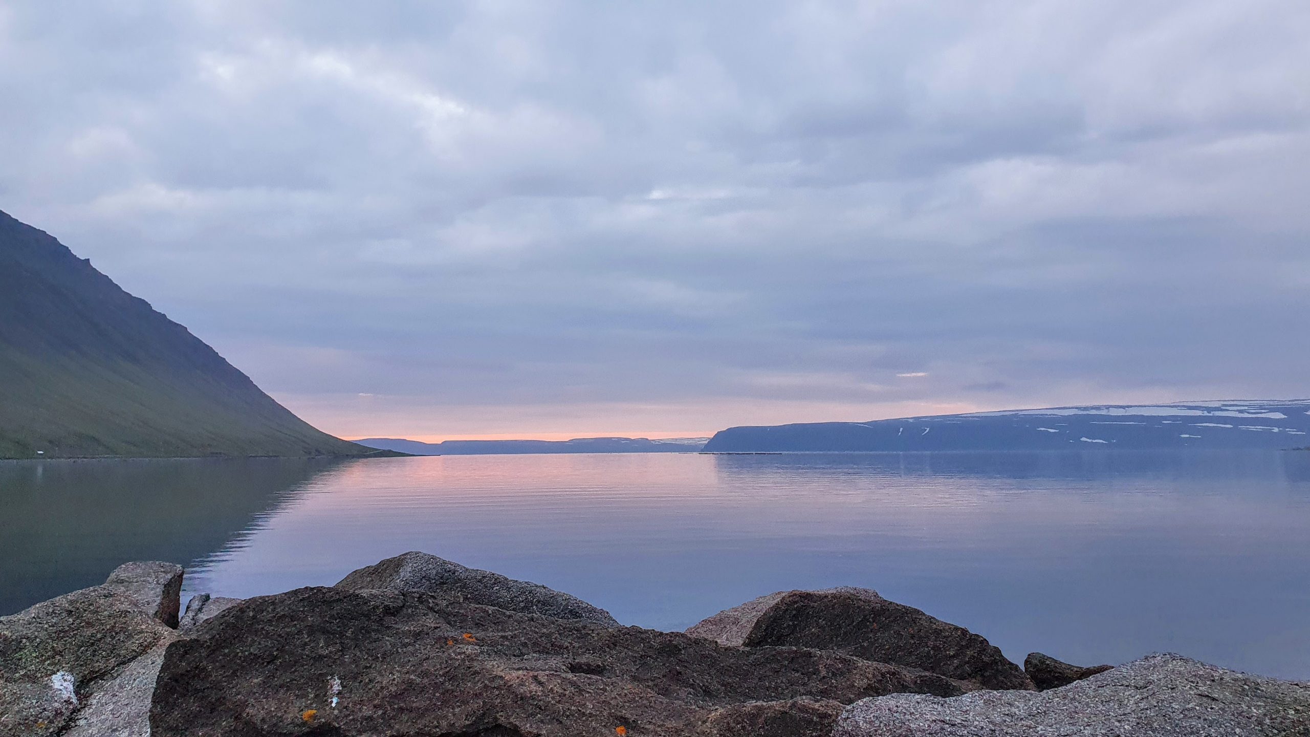 Still Summer Evening at Isafjordur Bay
