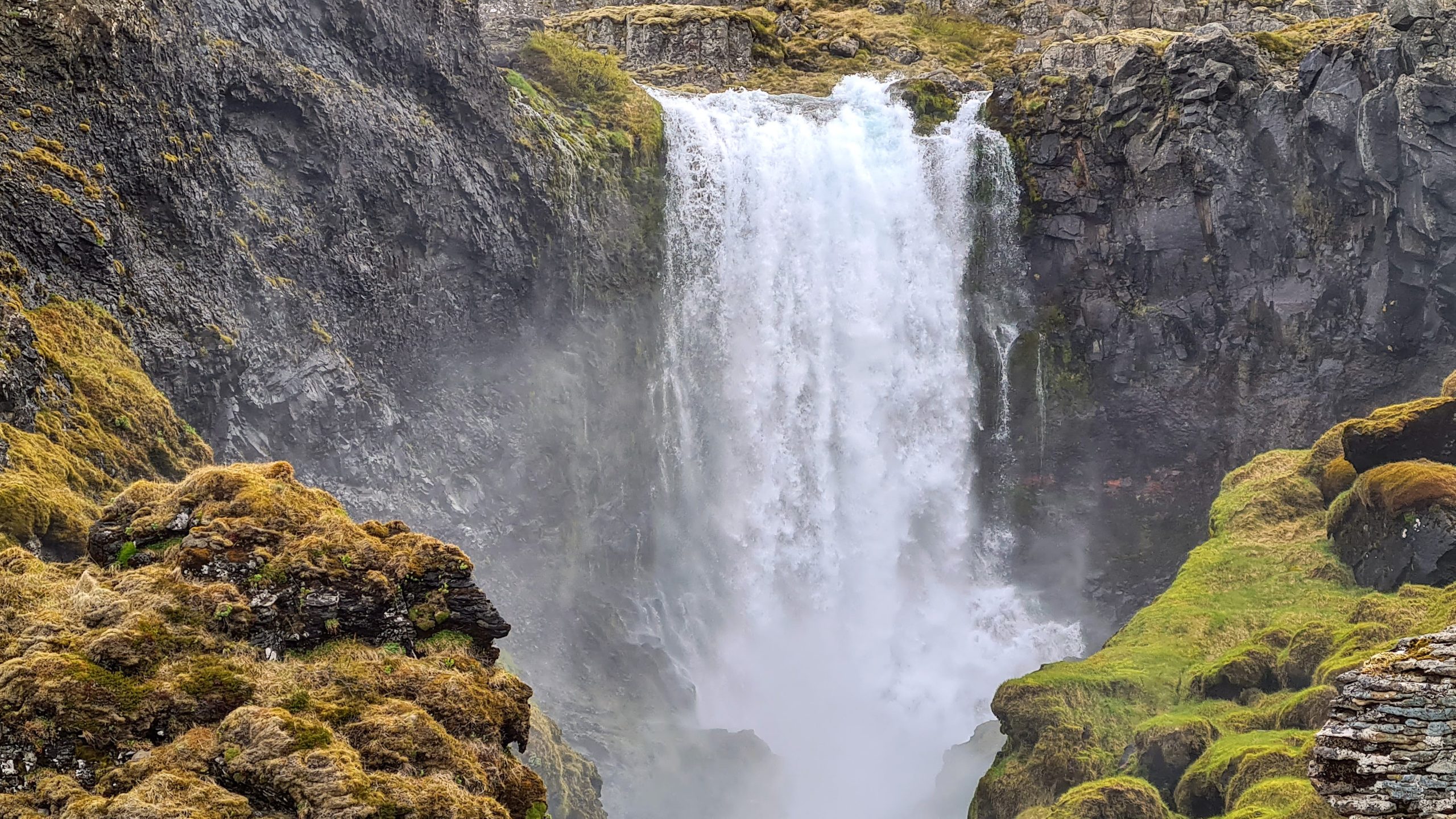One of Fjallfossar waterfalls
