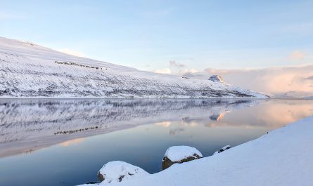 Hestfjordur In The Westfjords On A Winter's Morning