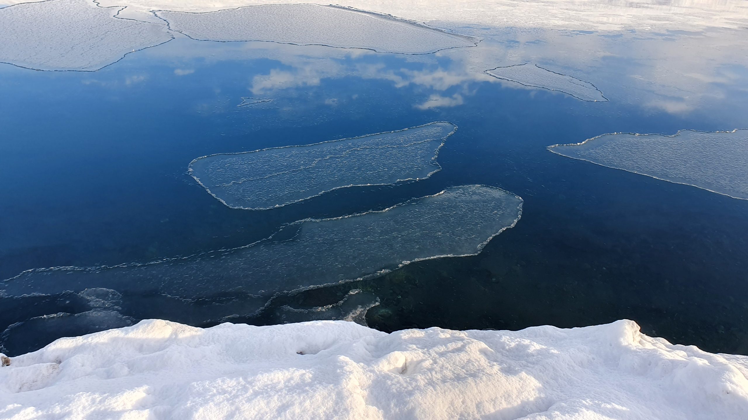 Ice Formations On Pollurinn Akureyri
