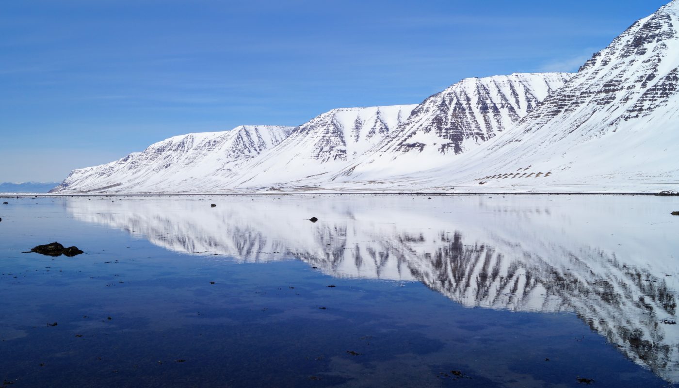 Mountain Mirror in Onundarfjordur