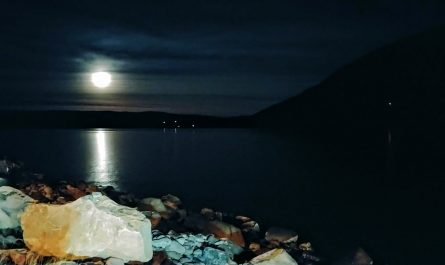 Moonshine And Moonlight At Isafjordur Bay