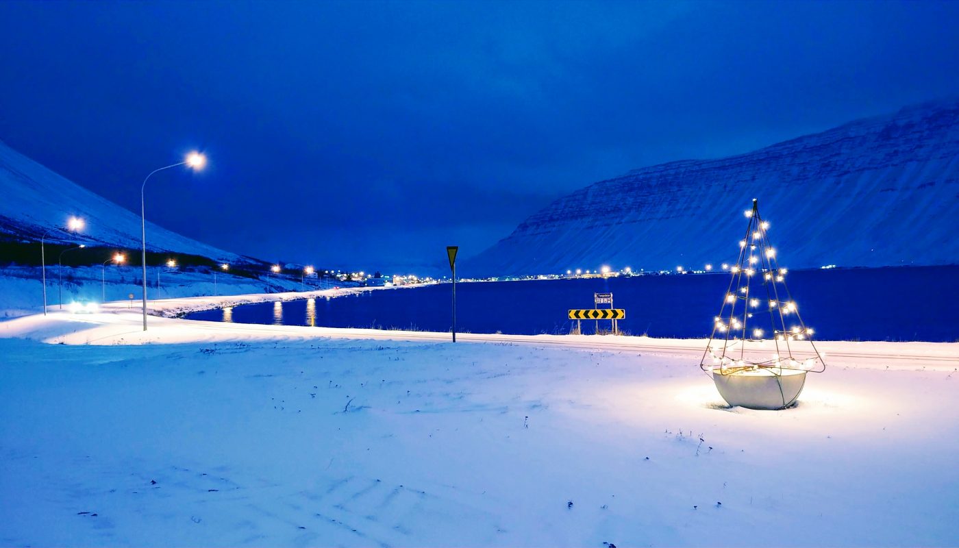 Christmas Lights in The Westfjords