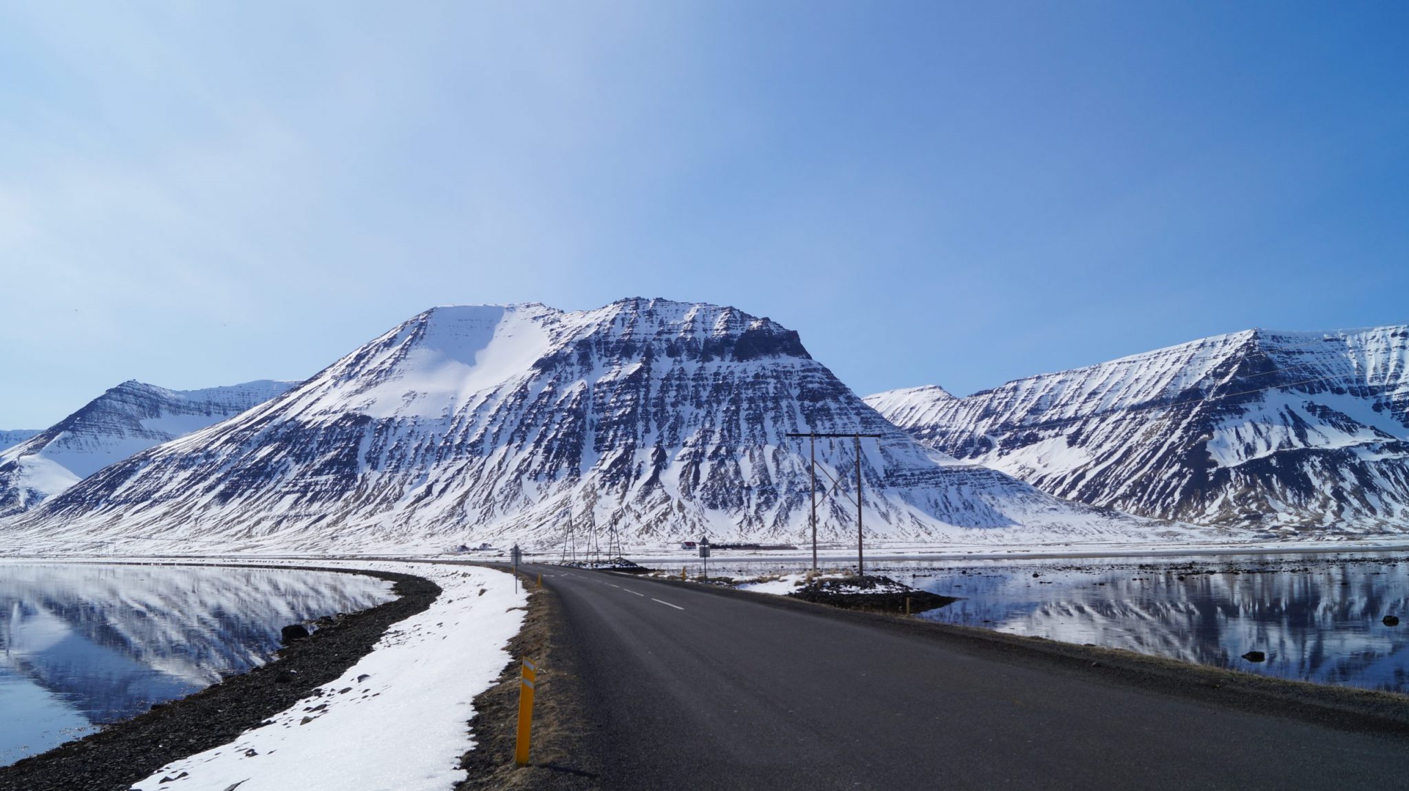 Good Road Conditions in Önundarfjörður Fjord