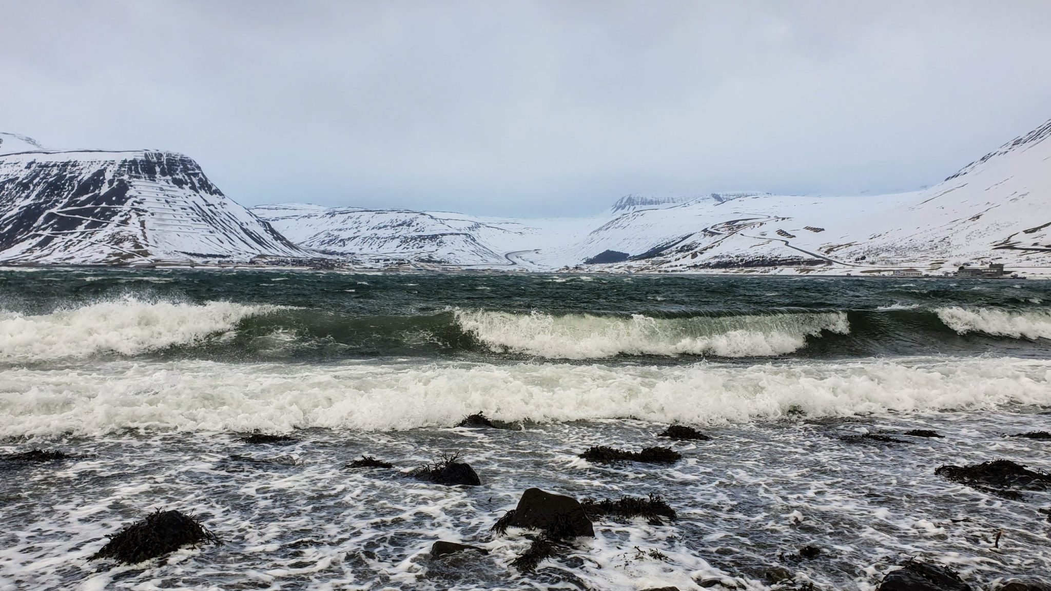Waves At Isafjordur Shore