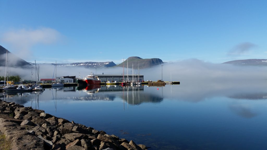 Summer Morning at Isafjordur Harbour