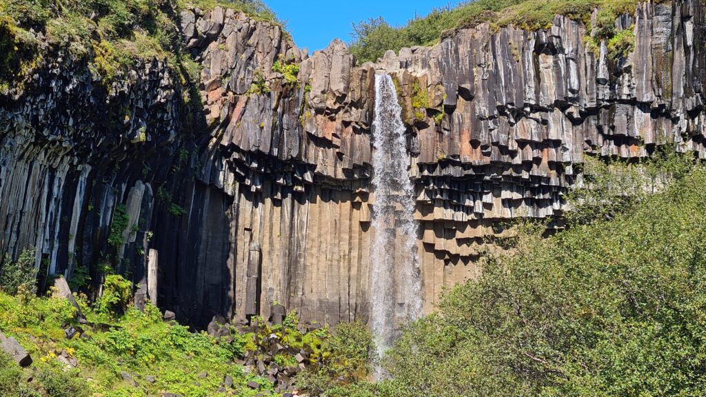 Svartifoss  Columnar Basalt Waterfall