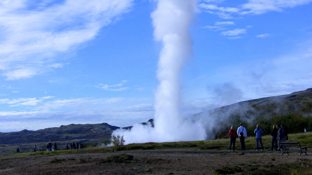 Geyser Area Eruption