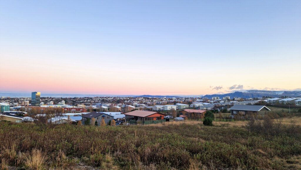 Morning at Kópavogur Hills