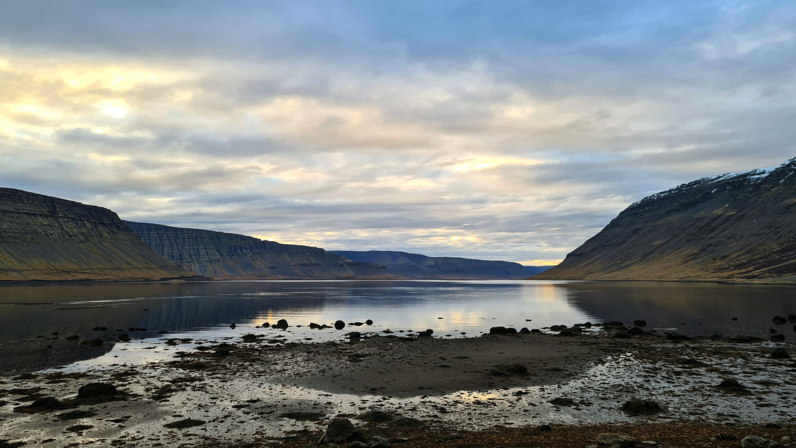 Sunset at Arnarfjörður