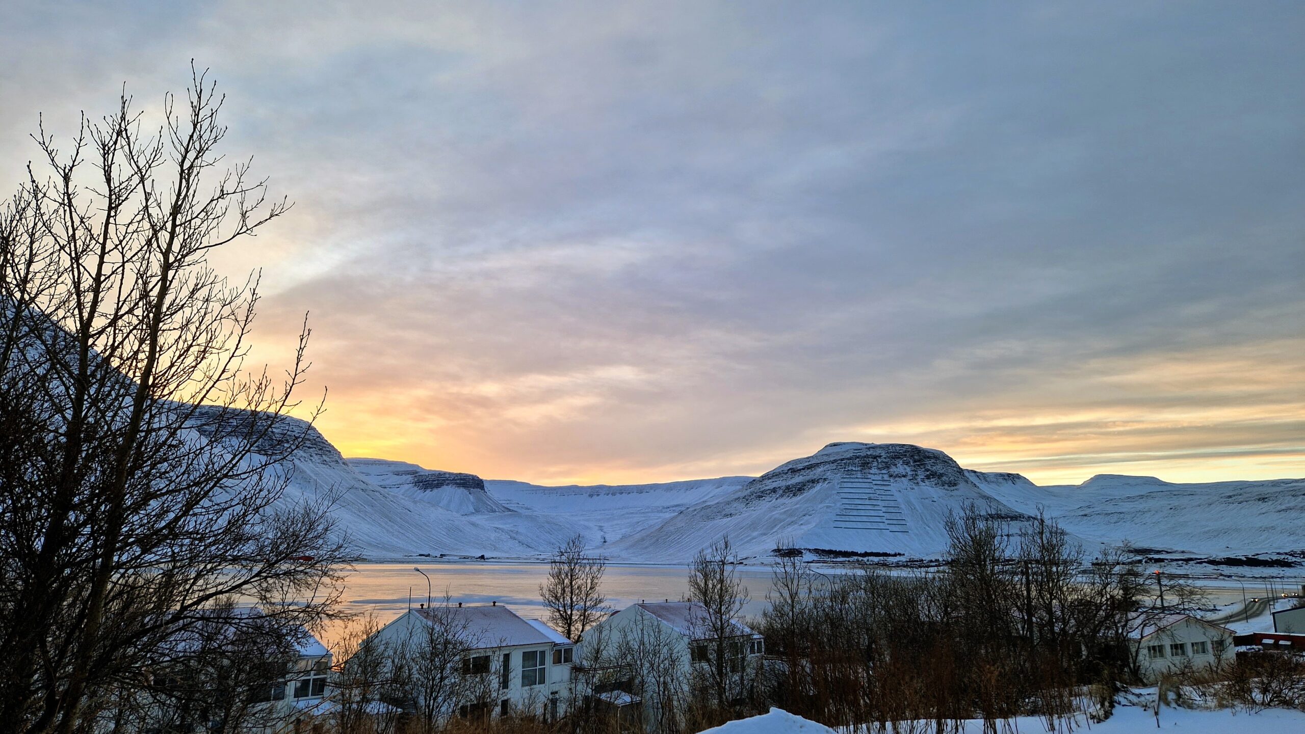 Isafjordur Town in the days between Christmas and New Year's