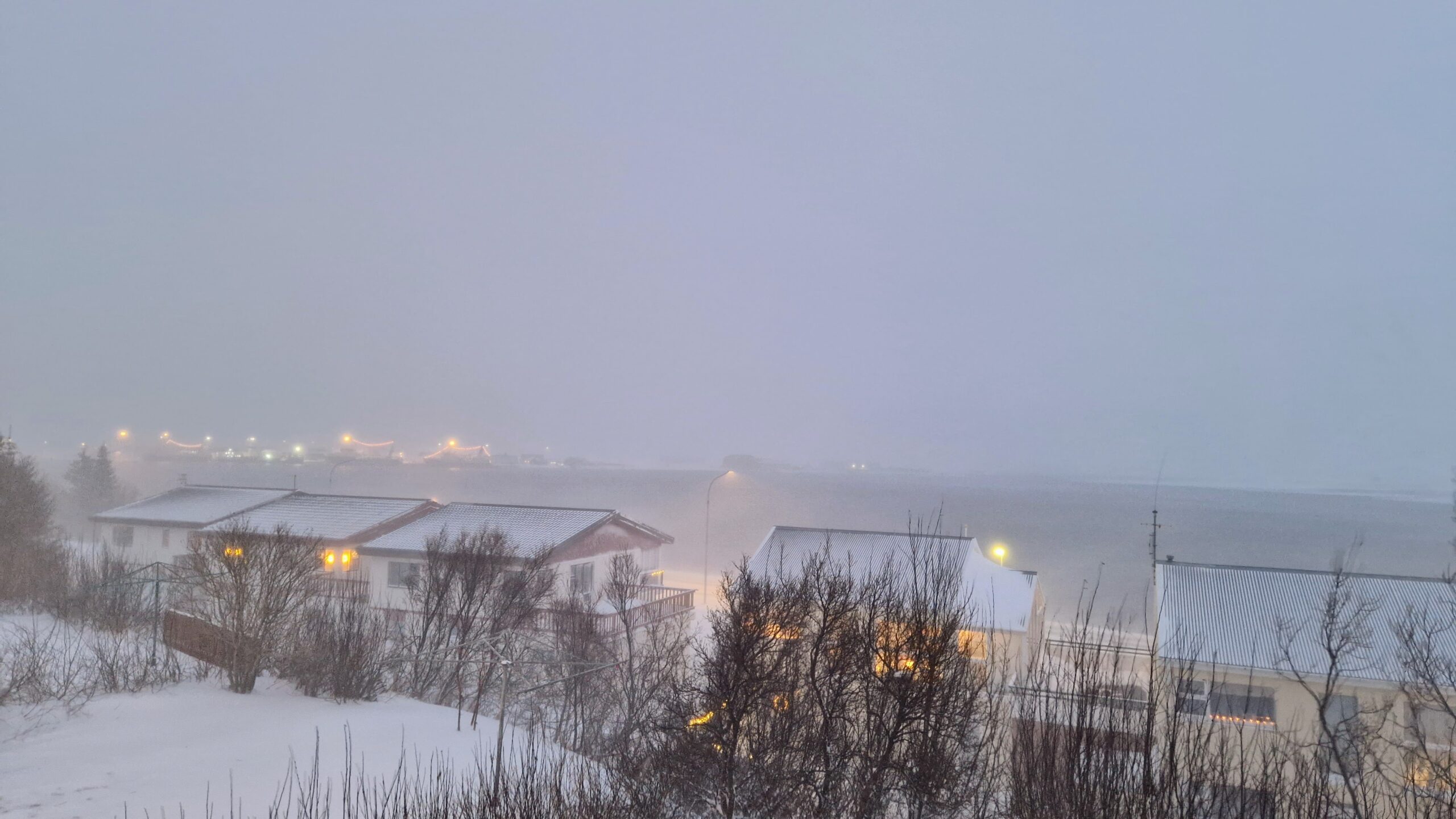 Isafjordur Town in the days between Christmas and New Year's