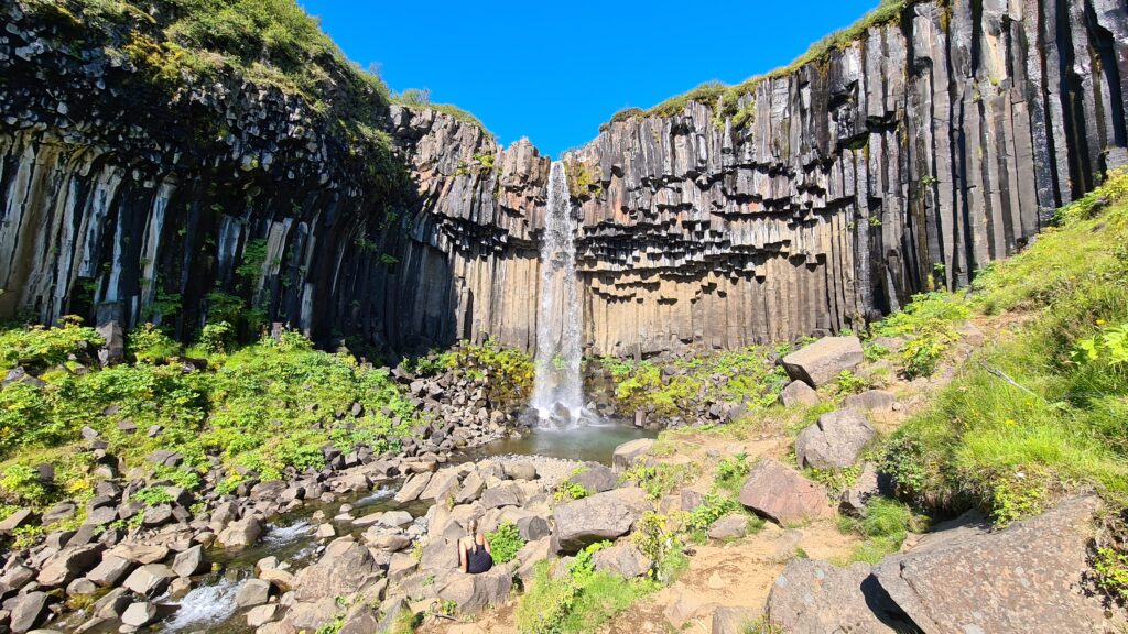 Svartifoss Waterfall in Skaftafell National Park