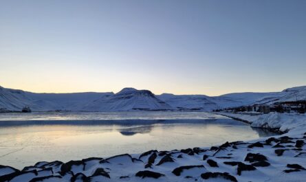 Cold Winter Day in Isafjordur Town