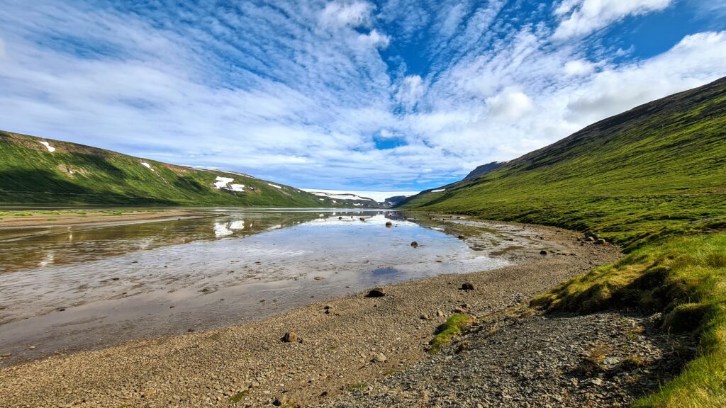 Solitude in Kaldalón Lagoon in the Westfjords