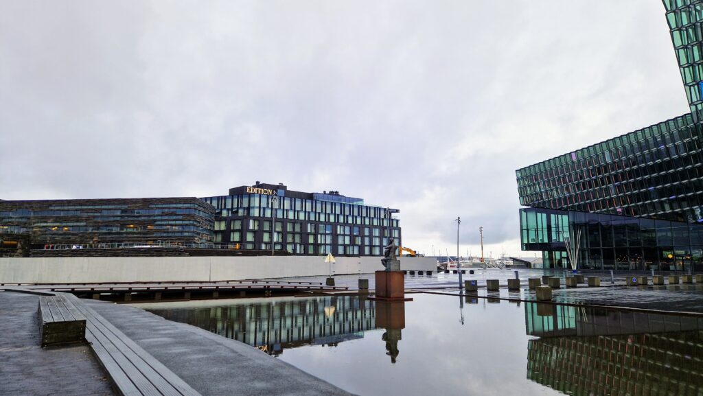 Harpa Concert Hall and Buildings Nearby