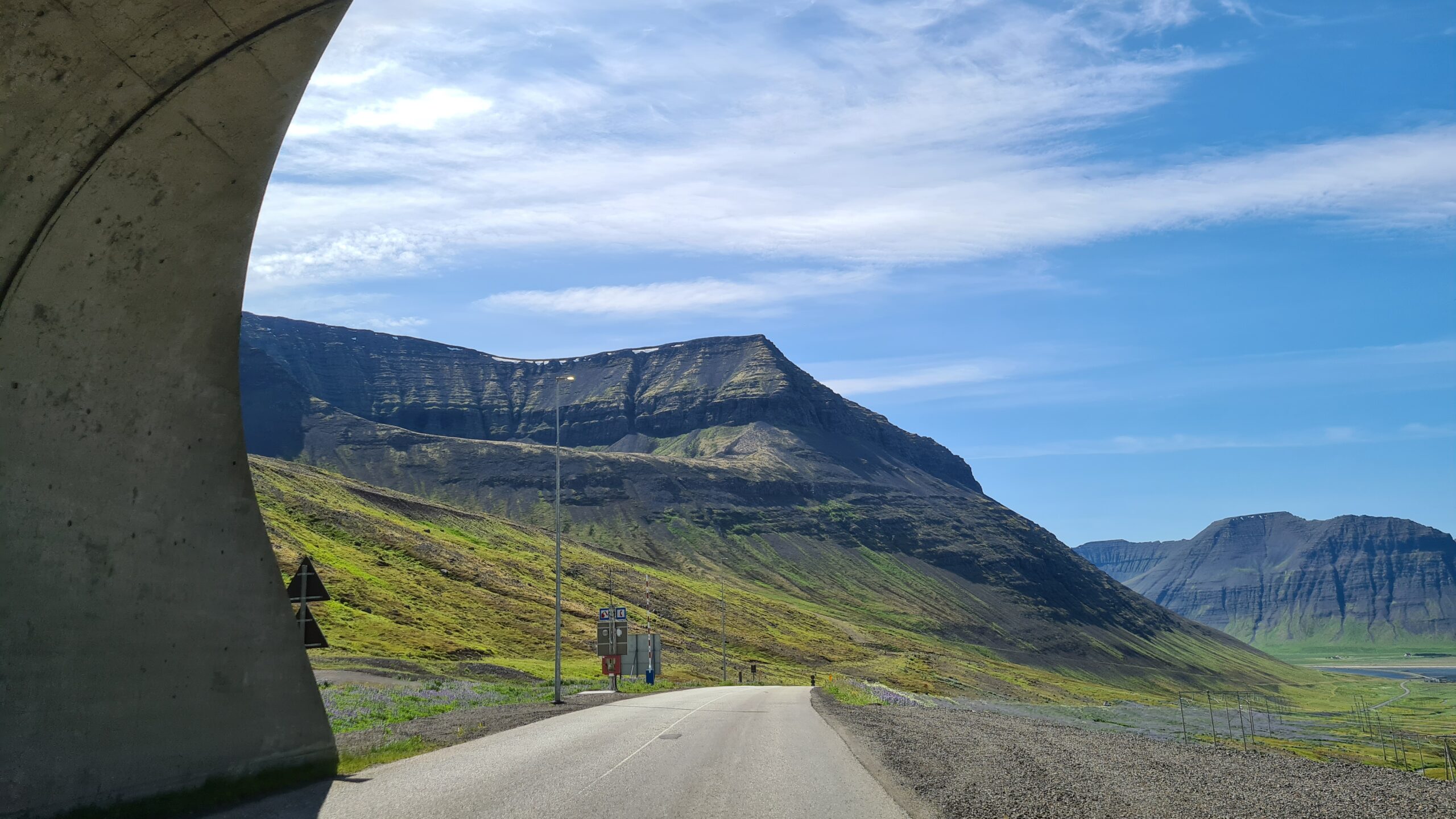 Exiting Westfjords Tunnels