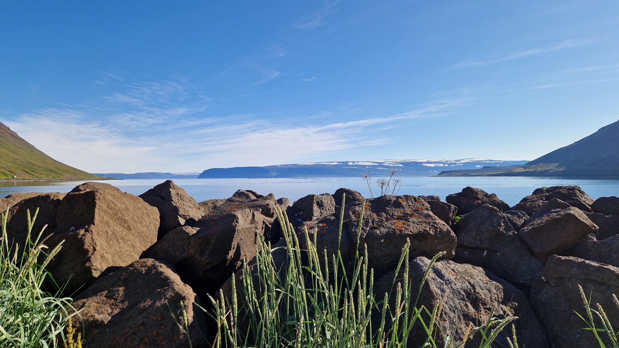 Pristine and Serene Summer Morning at Isafjordur Town