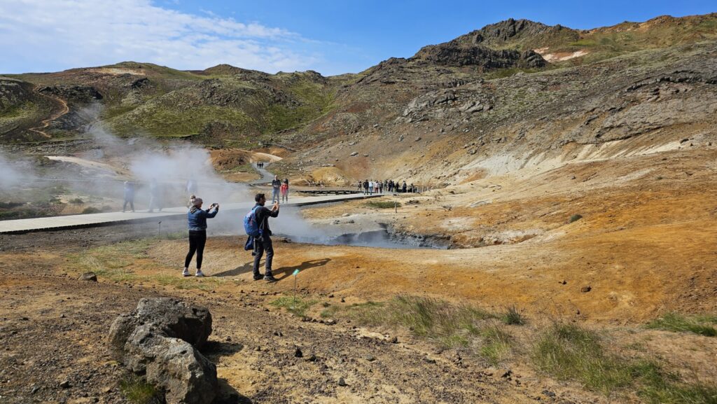 Hot Spring in Krýsuvík on Reykjanes Peninsula