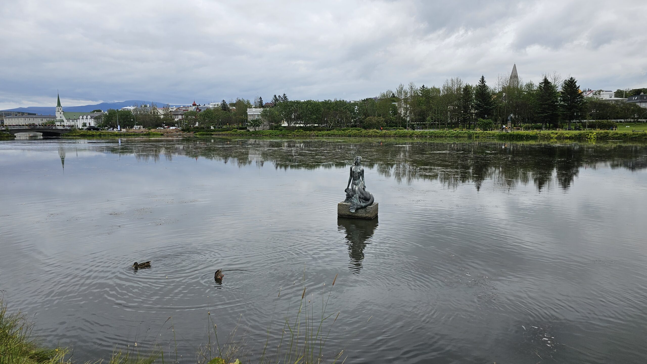 Sculpture on Reykjavik Pond