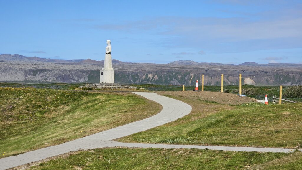 Memorial Statue at Strandarkirkja Church