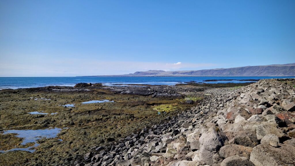 The Shore at Selvogur with Reykjanes Peninsula in the Background